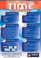 Affiche des formations proposées à Time Université